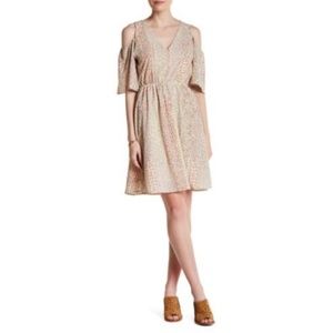 Fraiche by J Cold Shoulder Floral Shift Dress